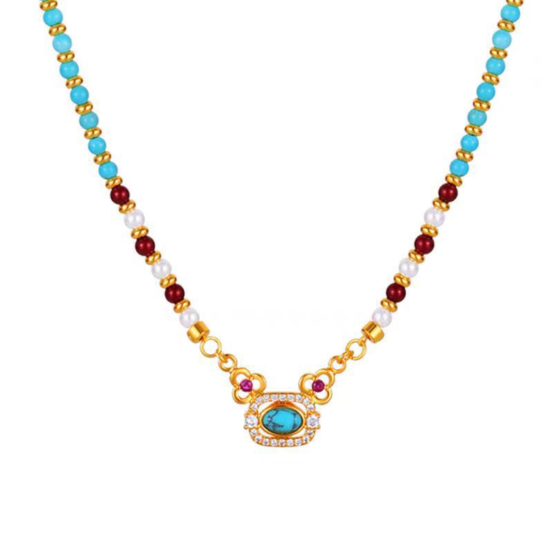 Turquoise Beaded Necklace
