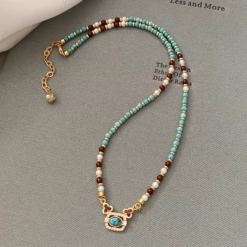 Turquoise Beaded Necklace