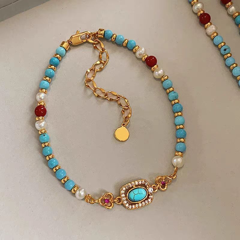 Turquoise Beaded Necklace