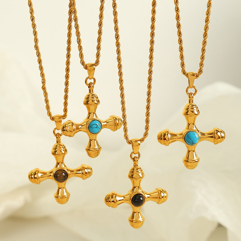 Turquoise Cross Pendant