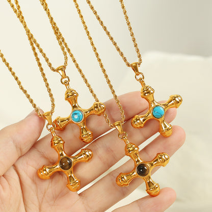 Turquoise Cross Pendant