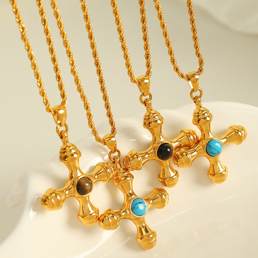 Turquoise Cross Pendant