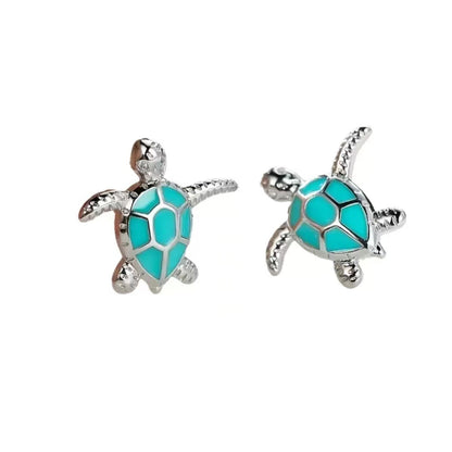 Turtle Design Alloy Earrings for Women and Men