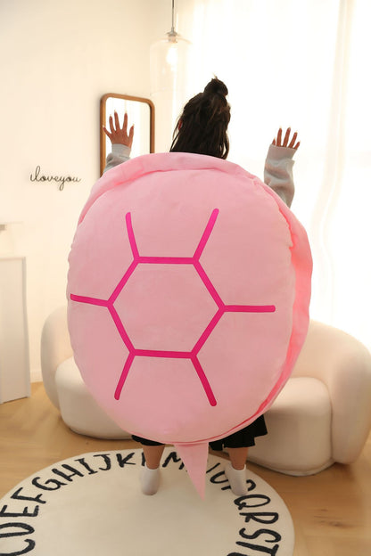 Turtle Shell Plush Pillow and Sleeping Bag Toy