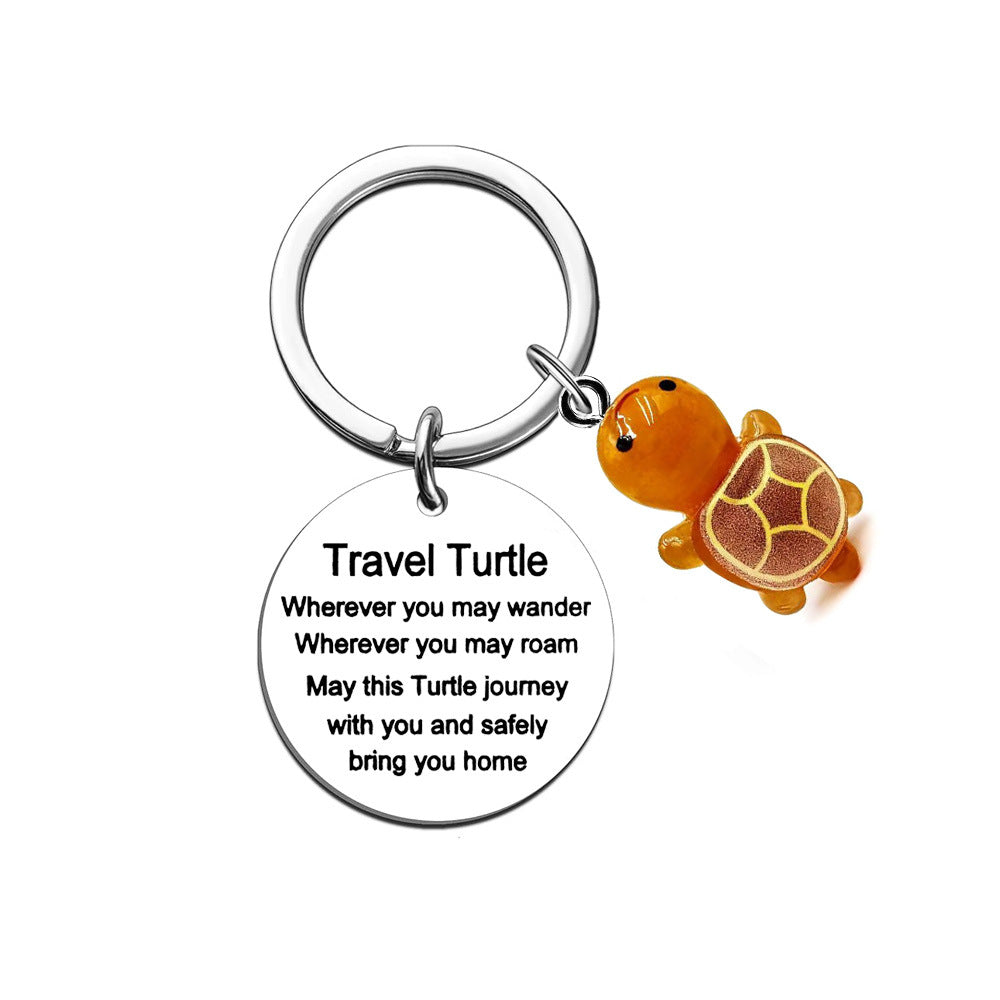 Turtle Stainless Steel Keychain
