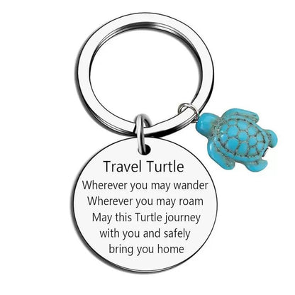 Turtle Stainless Steel Keychain