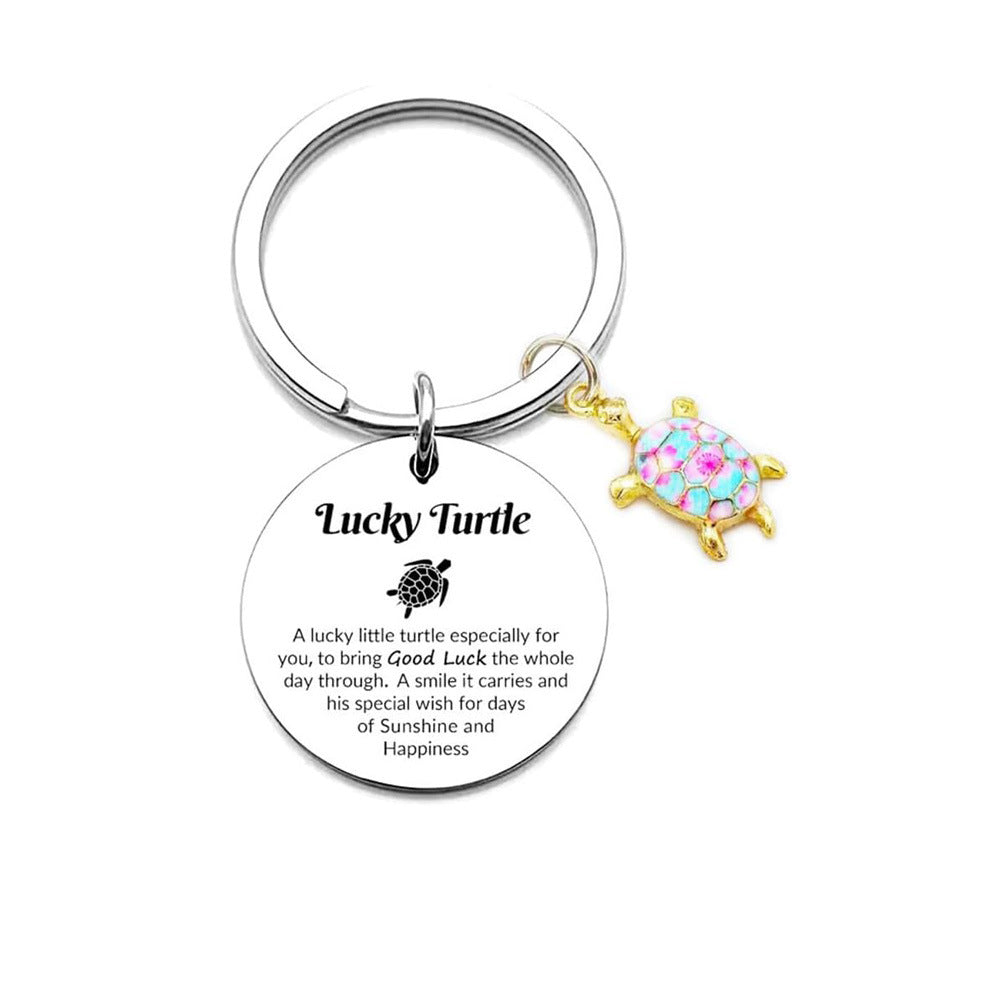 Turtle Stainless Steel Keychain