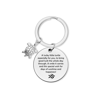 Turtle Stainless Steel Keychain
