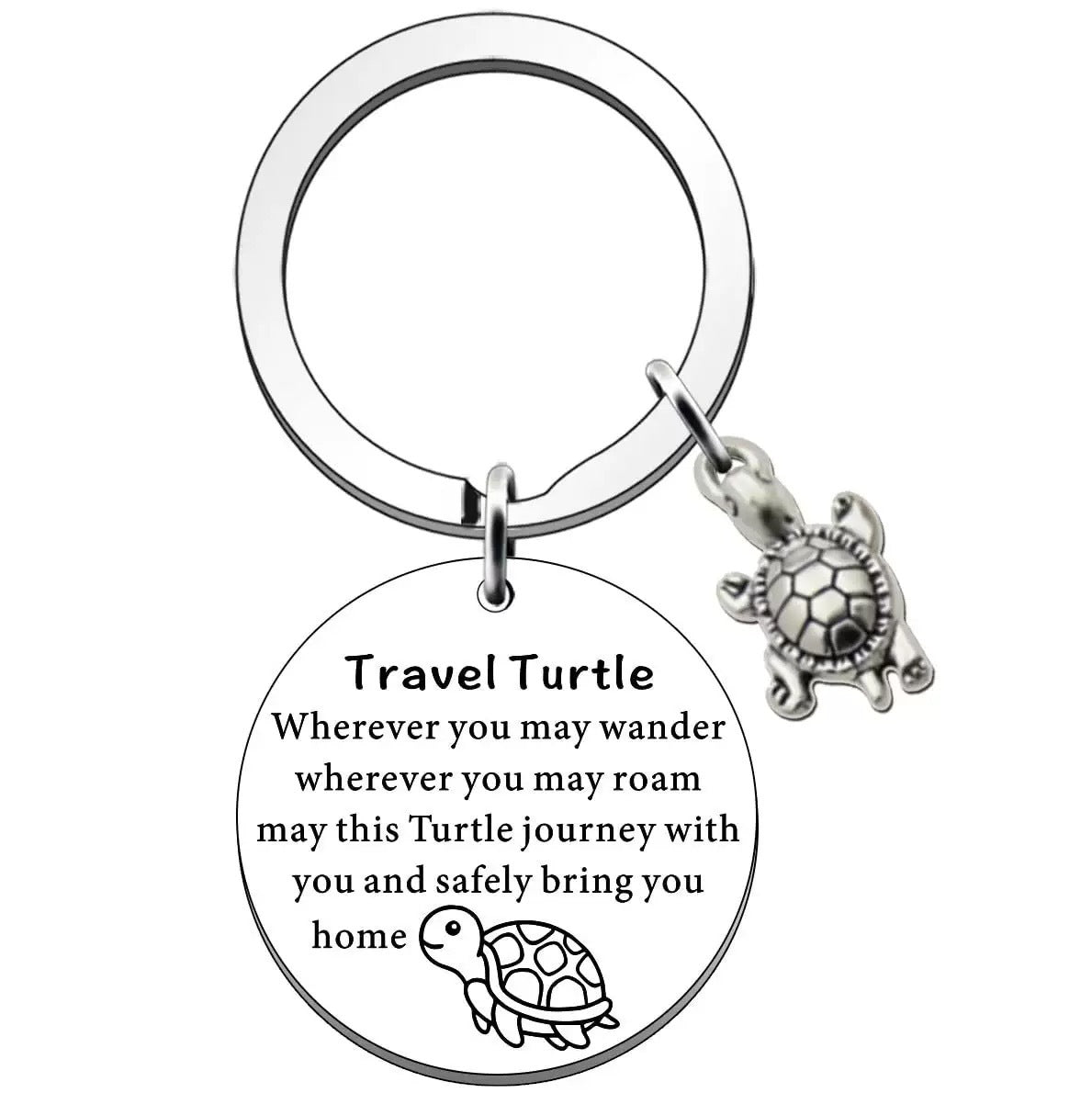 Turtle Stainless Steel Keychain