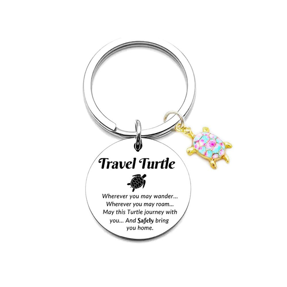 Turtle Stainless Steel Keychain