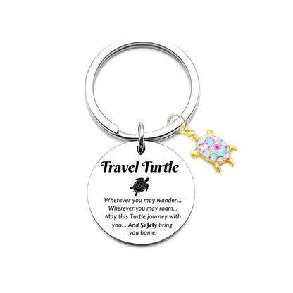 Turtle Stainless Steel Keychain