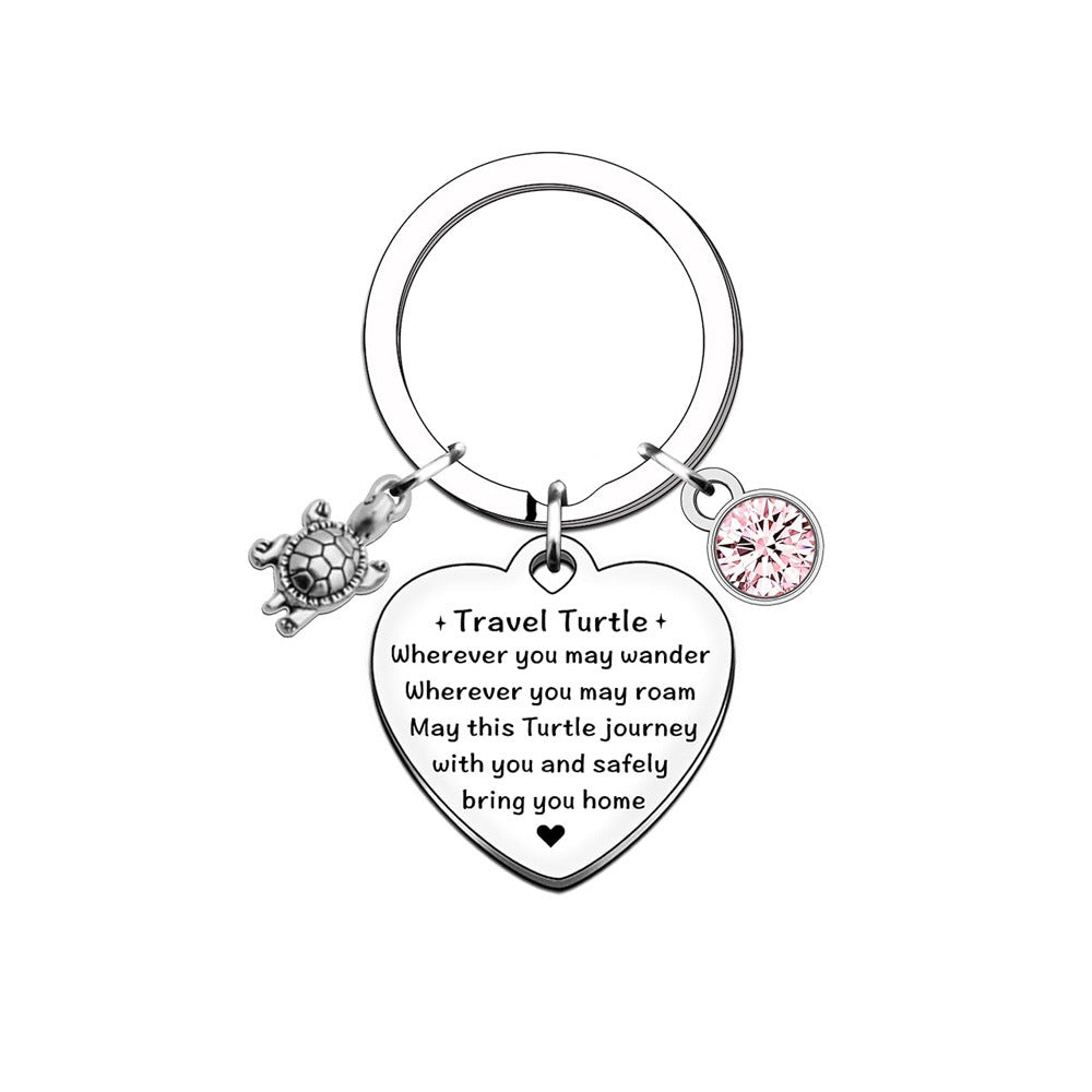 Turtle Stainless Steel Keychain