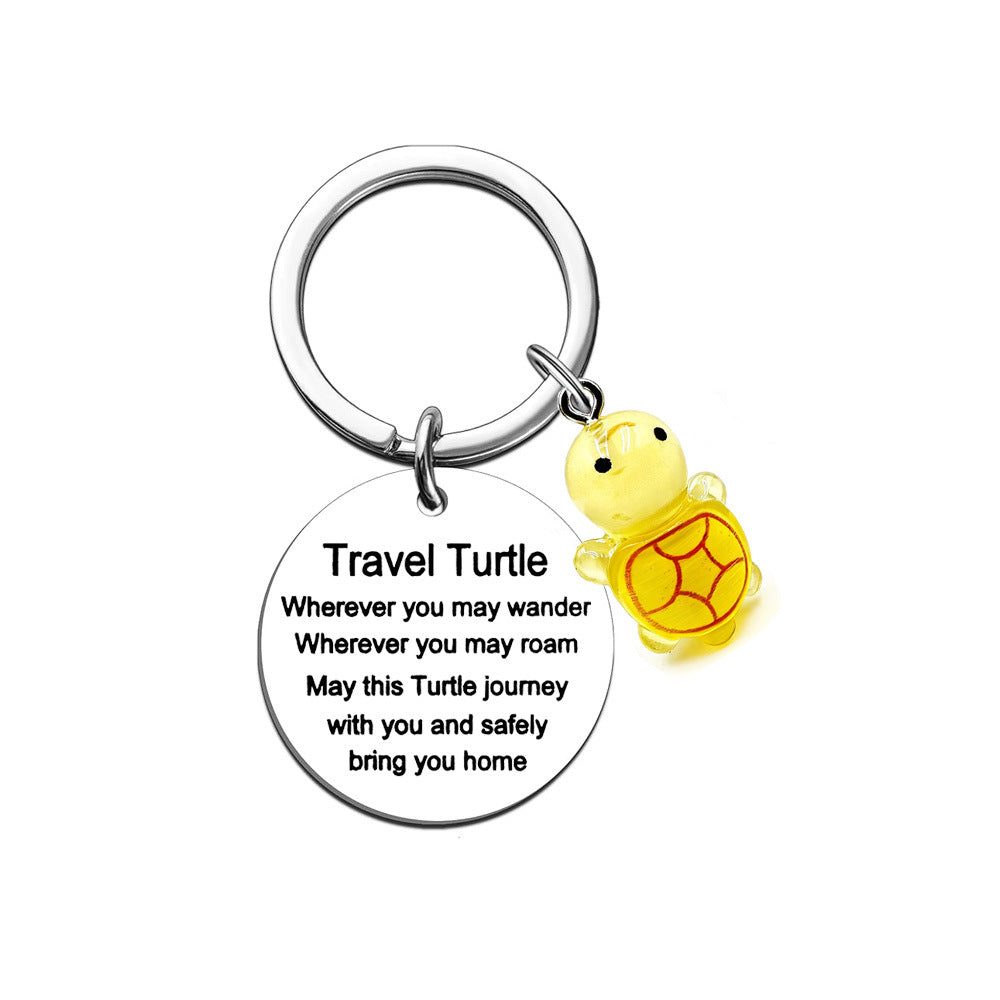 Turtle Stainless Steel Keychain