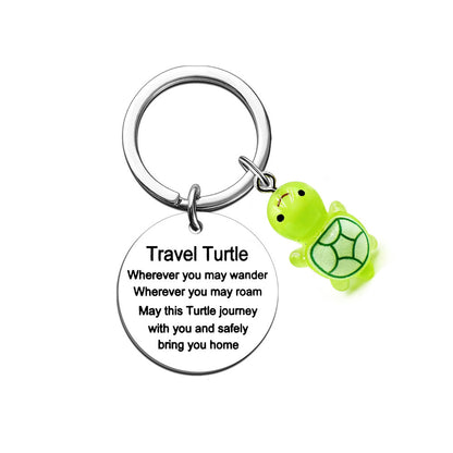 Turtle Stainless Steel Keychain