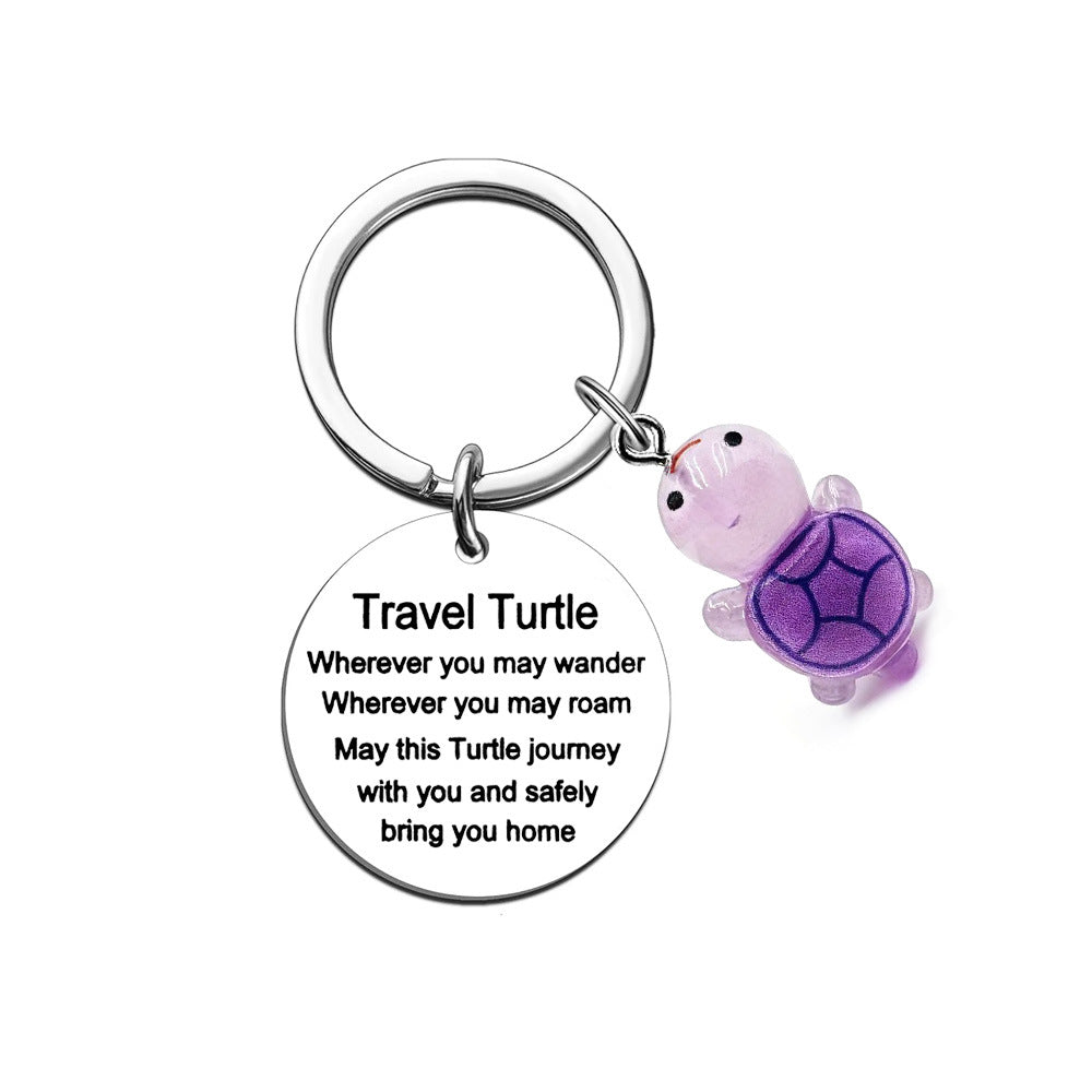 Turtle Stainless Steel Keychain