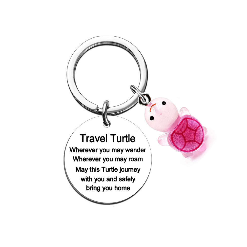 Turtle Stainless Steel Keychain