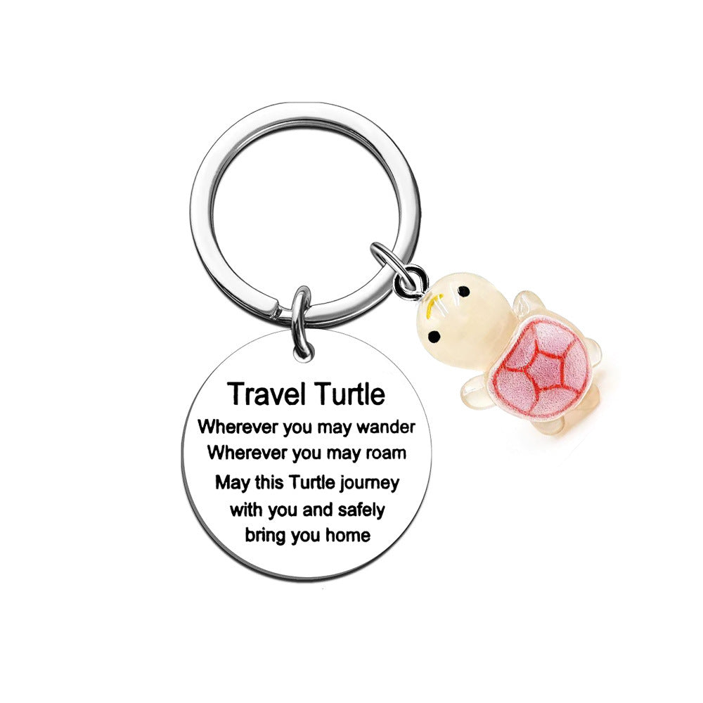 Turtle Stainless Steel Keychain
