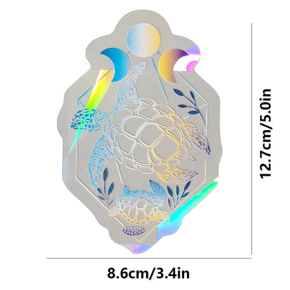 Turtle Suncatcher Rainbow Prism Glass Window Sticker