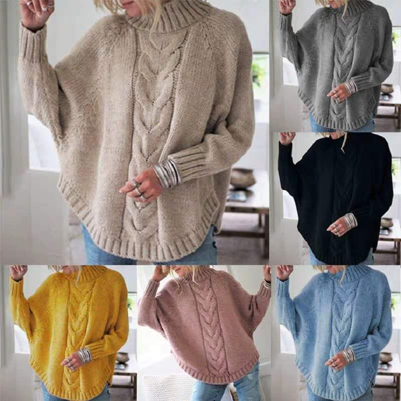 Turtleneck knit sweater