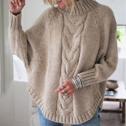 Turtleneck knit sweater