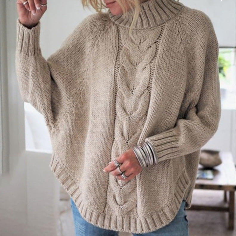 Turtleneck knit sweater
