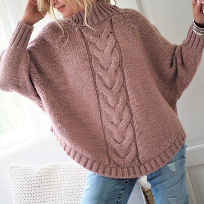 Turtleneck knit sweater