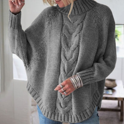 Turtleneck knit sweater