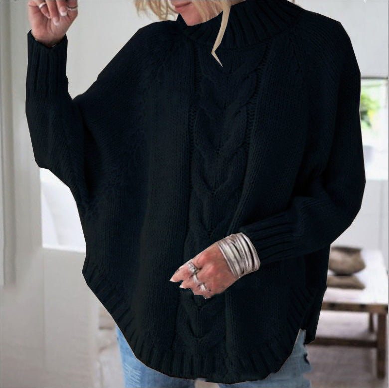 Turtleneck knit sweater