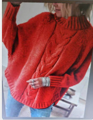 Turtleneck knit sweater