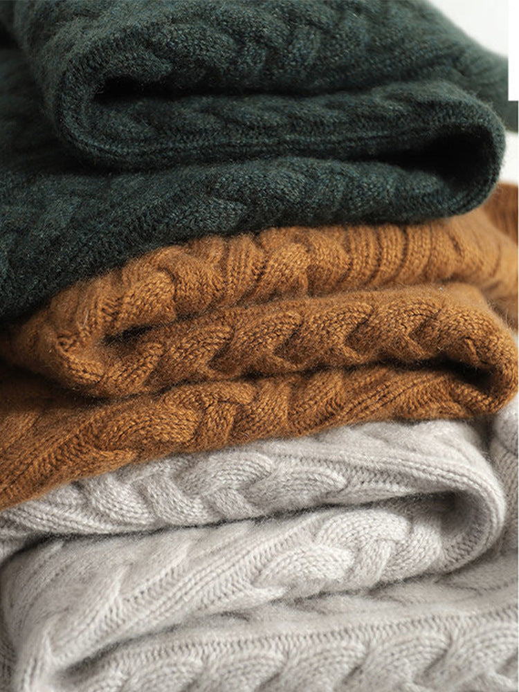 Tweed Style Long-Sleeved Knitwear