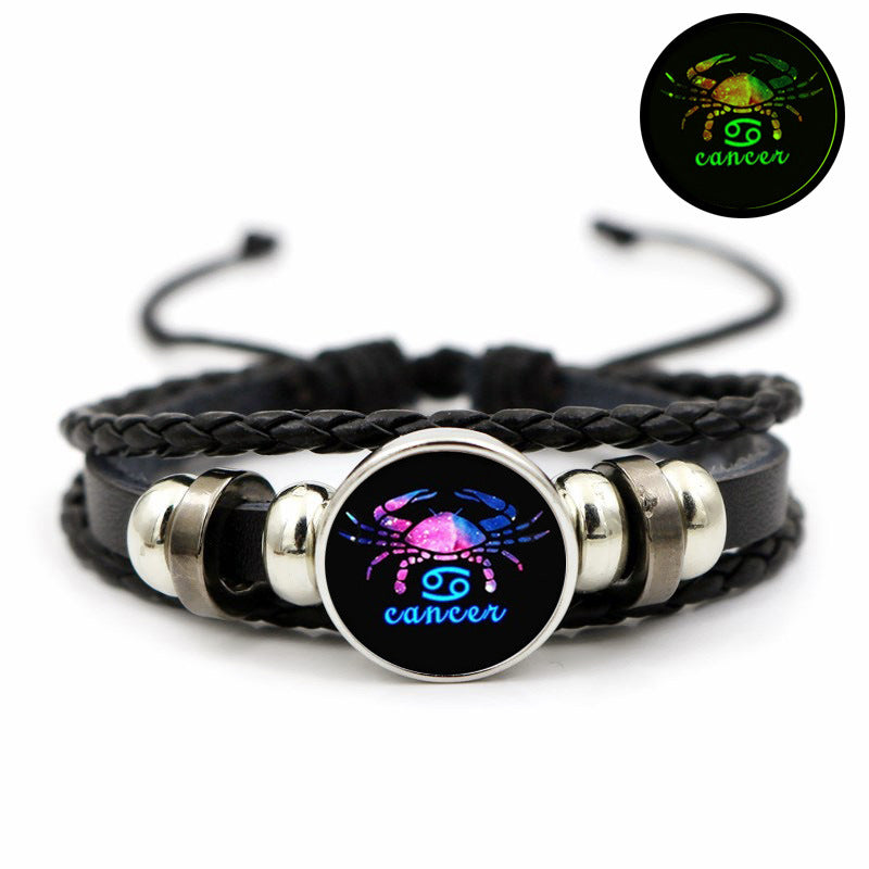 Twelve Constellation Glow-in-the-Dark Bracelet