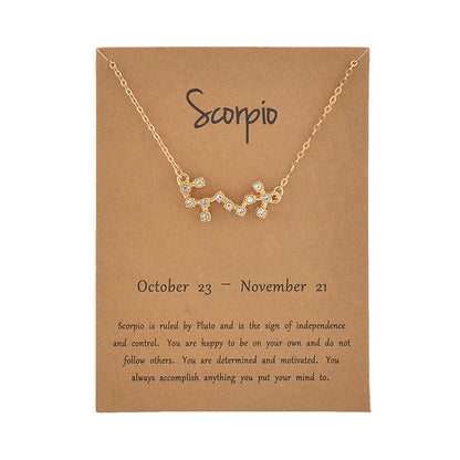Twelve Constellation Necklace