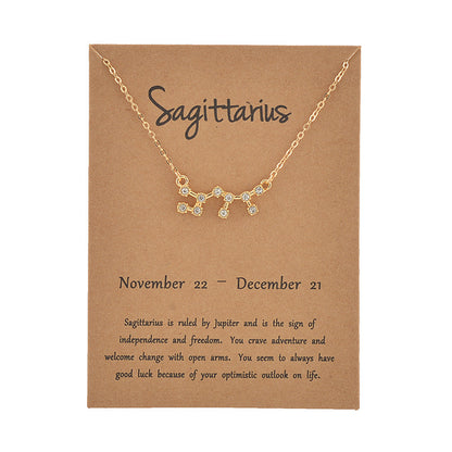 Twelve Constellation Necklace