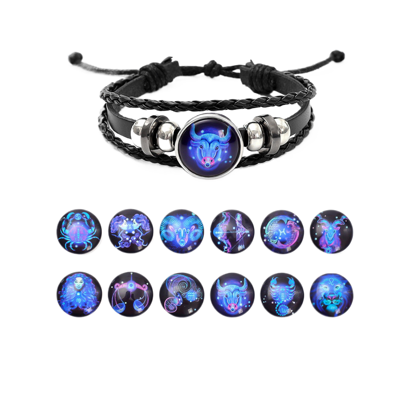 Twelve zodiac luminous bracelets