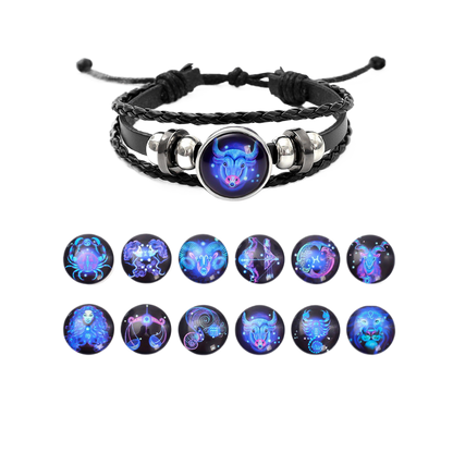 Twelve zodiac luminous bracelets