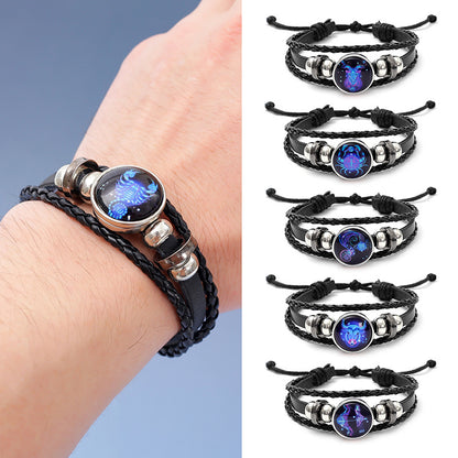 Twelve zodiac luminous bracelets