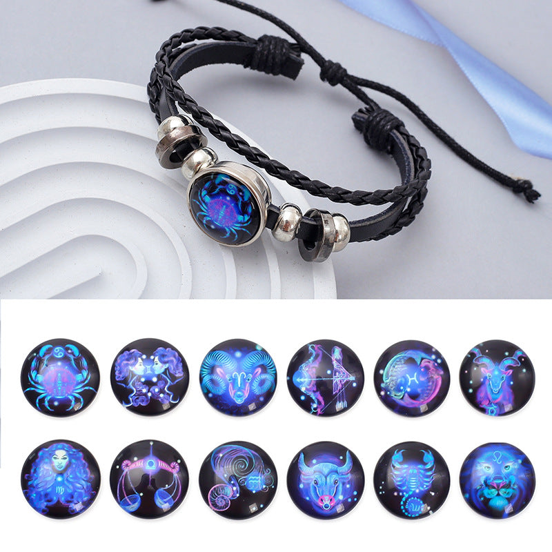Twelve zodiac luminous bracelets