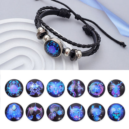Twelve zodiac luminous bracelets