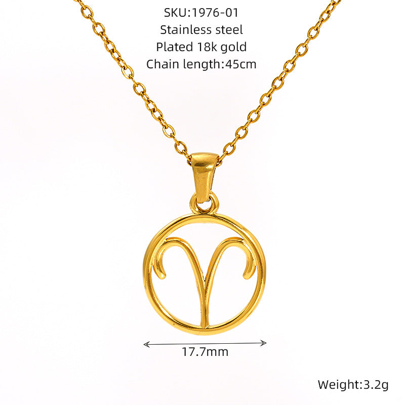 Twelve Zodiac Sign Pendant