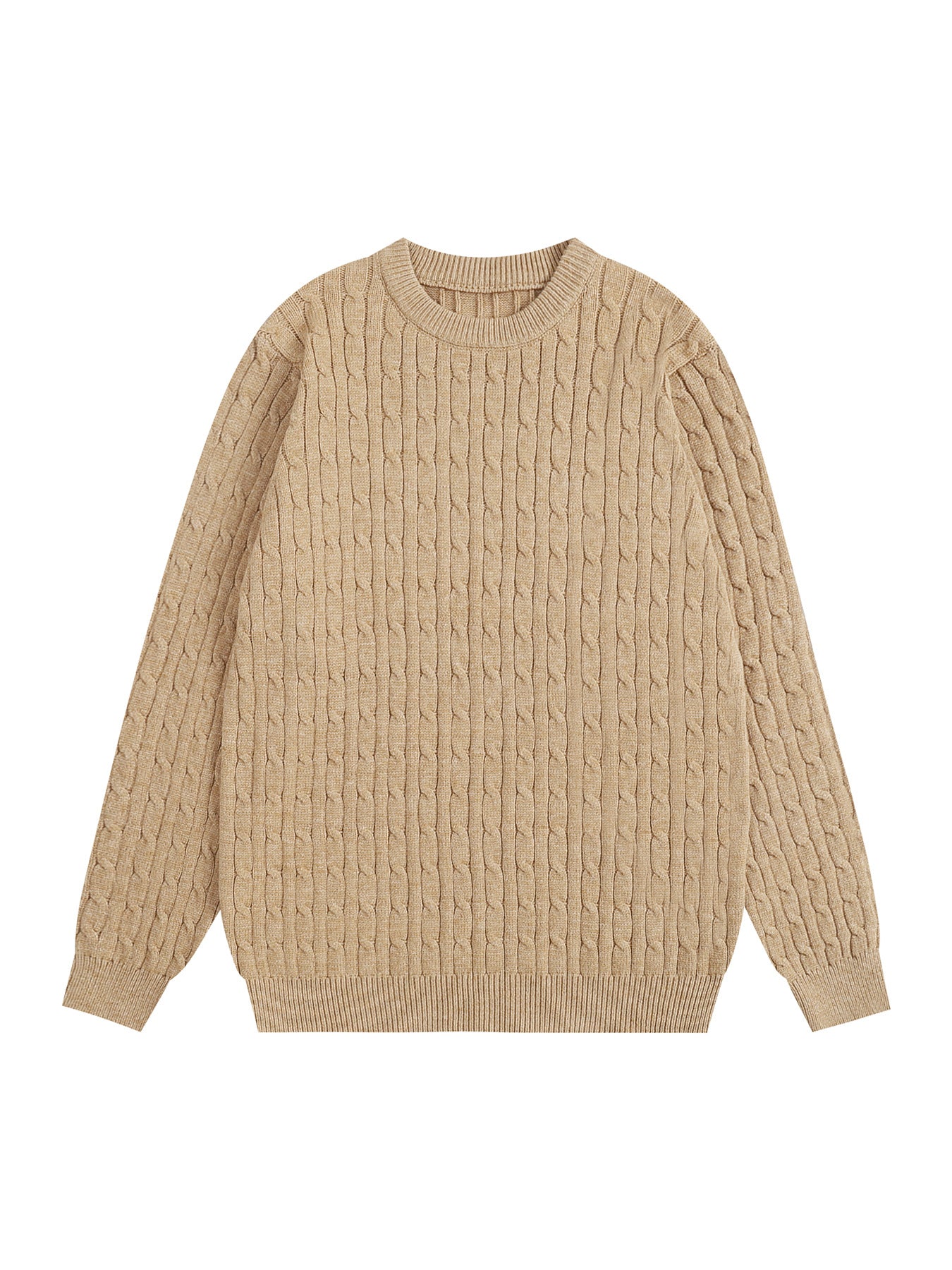 Twist Cable Knit Pullover Mens Sweater