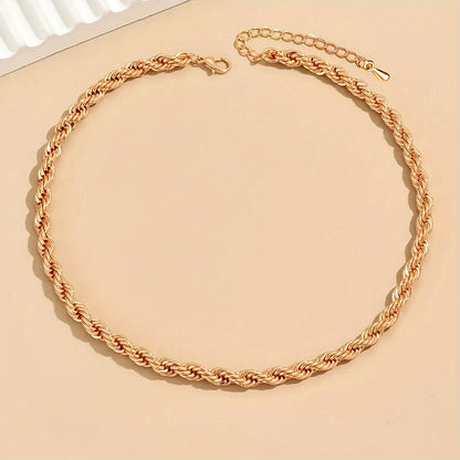 Twist Chain Choker Necklace