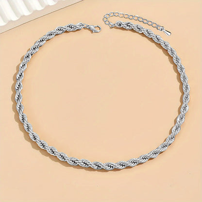 Twist Chain Choker Necklace
