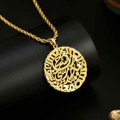 Twist Chain Necklace Copper Inlaid Zircon Pendant Jewelry