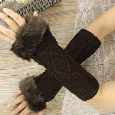 Twist Knitted Arm Covers
