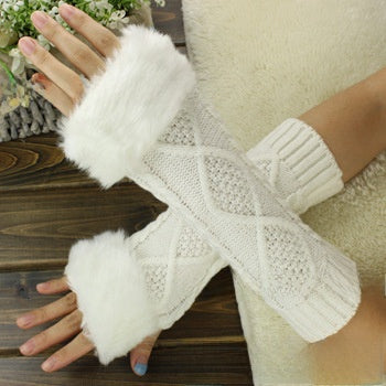 Twist Knitted Arm Covers