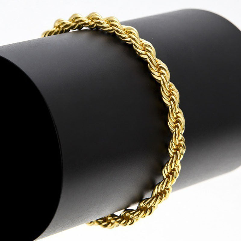 Twisted Chain Gold Plated Necklace