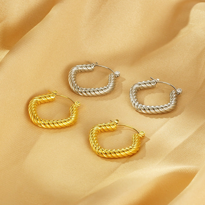 Twisted Square Earrings