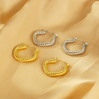 Twisted Square Earrings