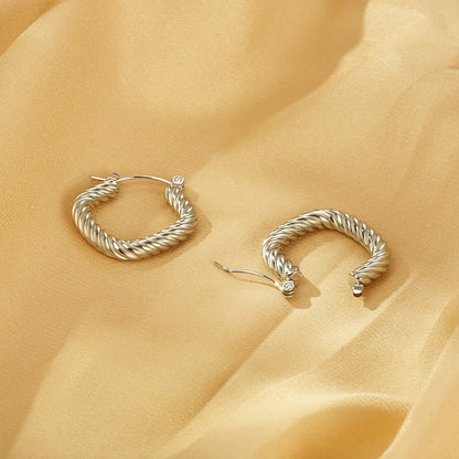 Twisted Square Earrings