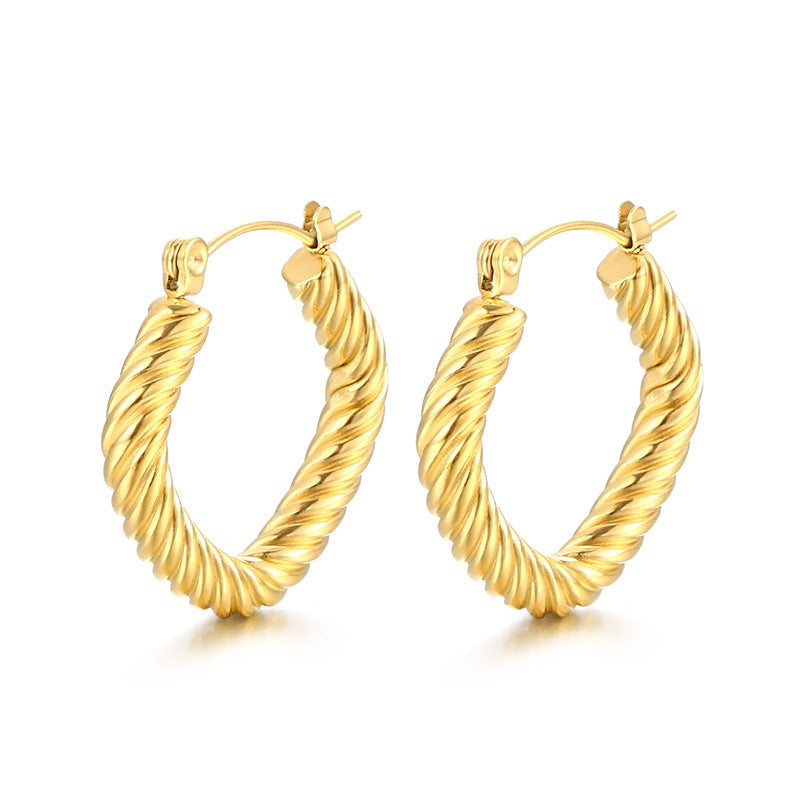 Twisted Square Earrings